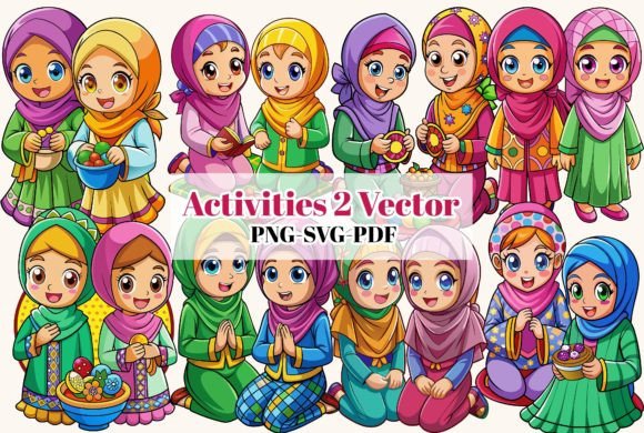 Download Muslim Family Cartoon Vector Art SVG.PNG - Cartoon vector Collection