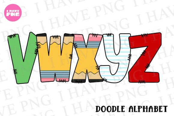 Download Back to School Doodle Alphabet PNG - Back to school Collection