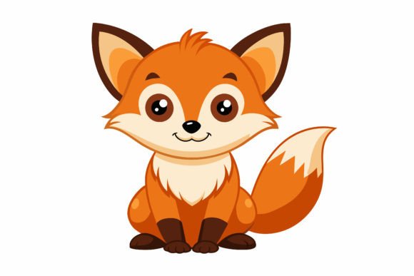 Download Cute-baby-fox Vector Illustration - Fox Collection