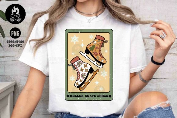 Download Retro Ice Skates Christmas PNG File - Png file Collection