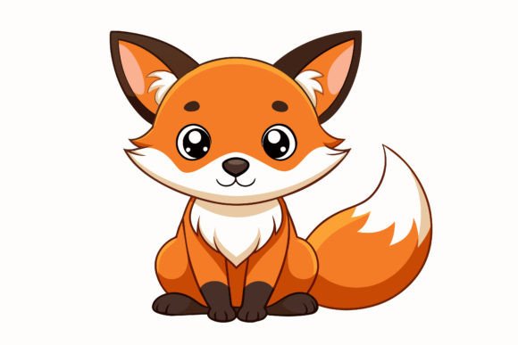 Download Cute-baby-fox Vector Illustration - Fox Collection