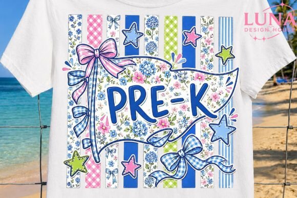 Download Pre-K Floral Bow Back to School PNG - Back to school Collection