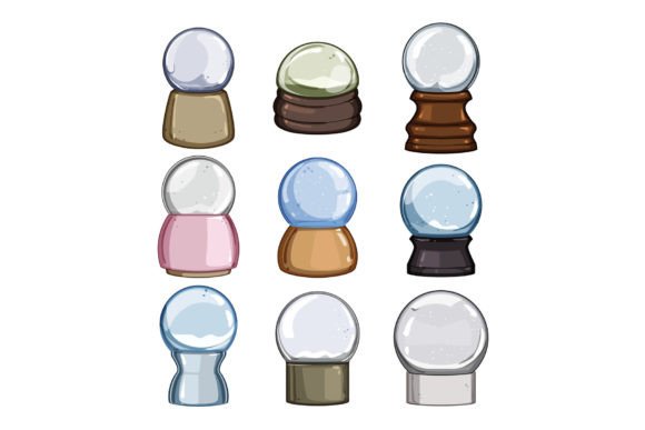 Download Snow Ball Set Cartoon Vector Illustratio - Cartoon vector Collection